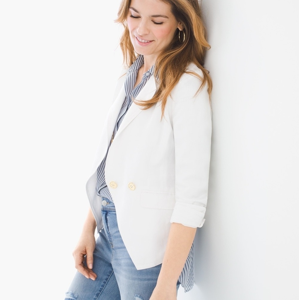 NWT Chico's Clean Blazer - Chico's 2 / Large - Picture 2 of 4